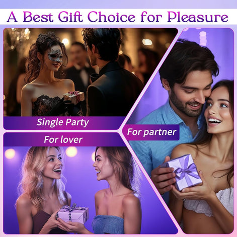 Rose Toy Vibrator Sex Toys for Women -  Big Mouth Tongue Licking Vibrators for Clitoral Nipple Pleasure, Thrusting Dildo for G Spot Anal Stimulation, Sexy Lips Adult Toys for Female Couples